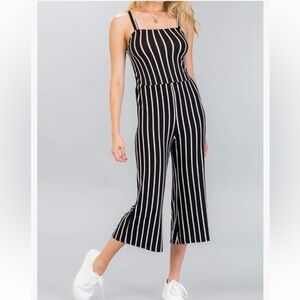 Black and white jumpsuit